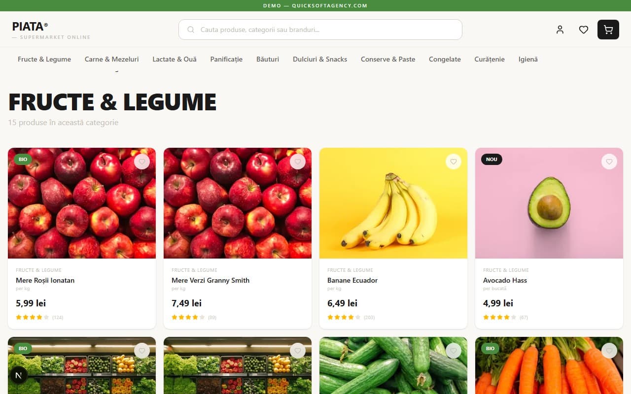 PIAȚA® — Supermarket Digital screen 3