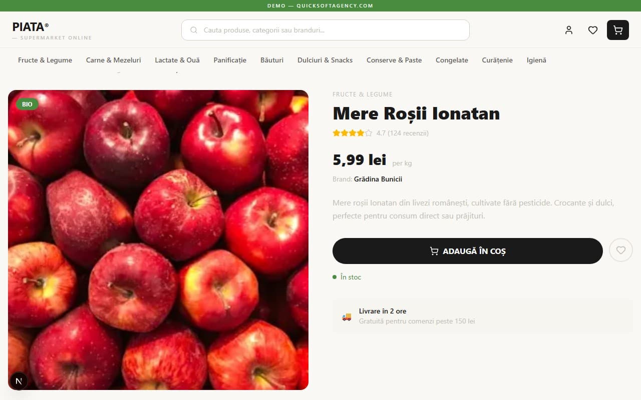 PIAȚA® — Supermarket Digital screen 4